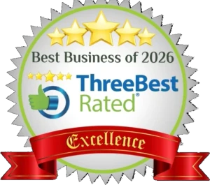 ThreeBestRated Best Business of 2026 Excellence award – Top 3 Movers in Abbotsford, BC – Gorilla Moves