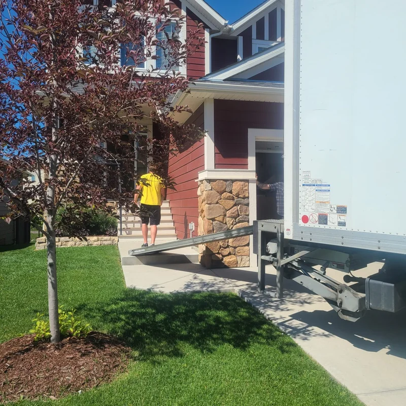 Gorilla Moves express crew delivering a single furniture item in Fraser Valley BC