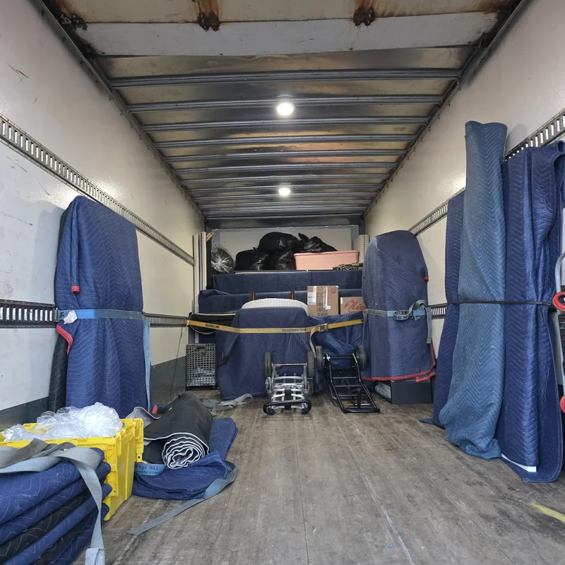 Gorilla Moves hotshot delivery truck completing a time-sensitive load delivery in Fraser Valley BC