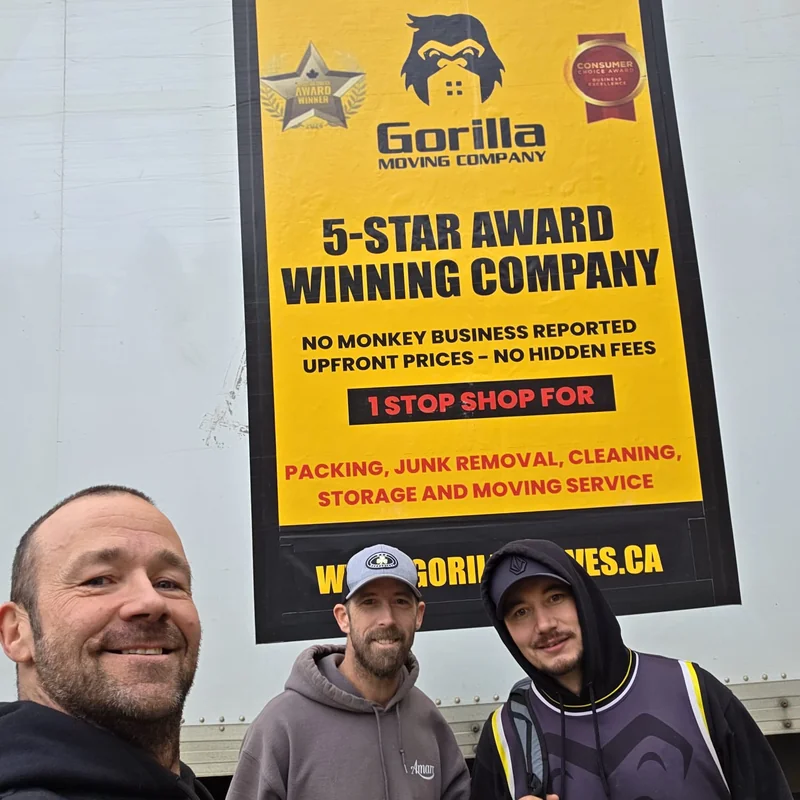 Gorilla Moves inter-provincial moving truck on a long distance journey across BC