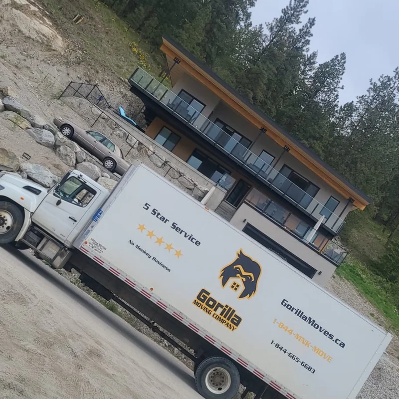 Gorilla Moves labour crew loading a rental truck to capacity in Abbotsford BC