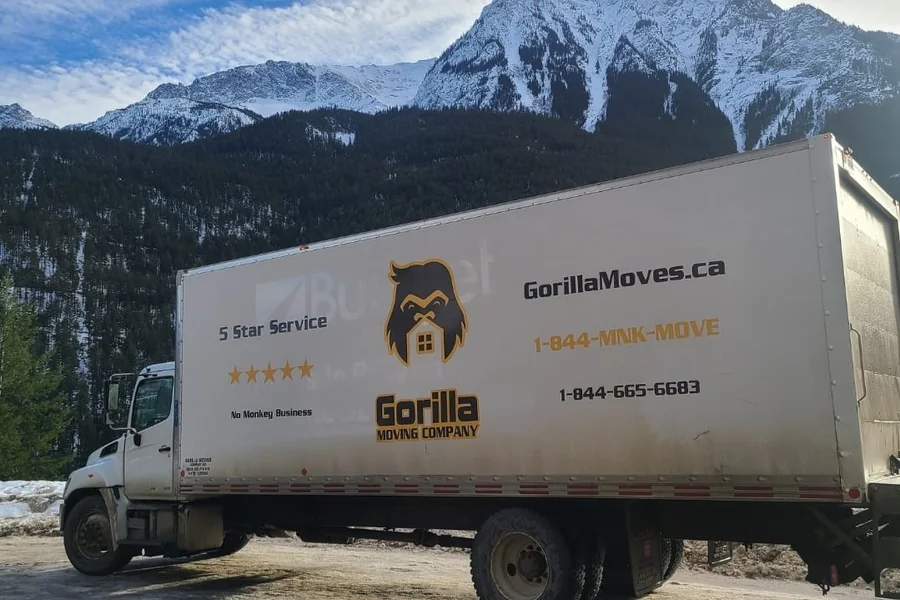 Gorilla Moves branded moving truck ready for a Langley BC local move