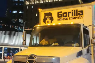 Long distance moving truck serving BC Alberta Saskatchewan by Gorilla Moves